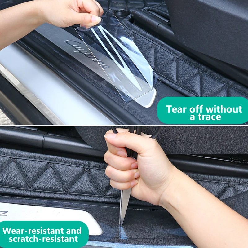 Car Door Protector Stickers Anti Scratch Transparent Nano Tape Auto Trunk Sill Scuff Protector Film Door Edge Protective