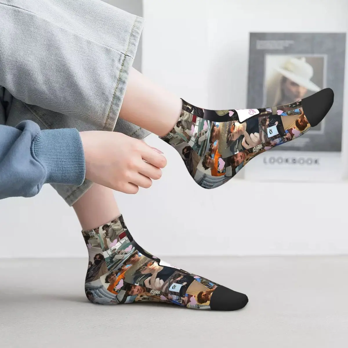 

Sturniolo Triplets Cute Collage Socks Harajuku High Quality Stockings All Season Socks Accessories for Unisex Christmas Gifts