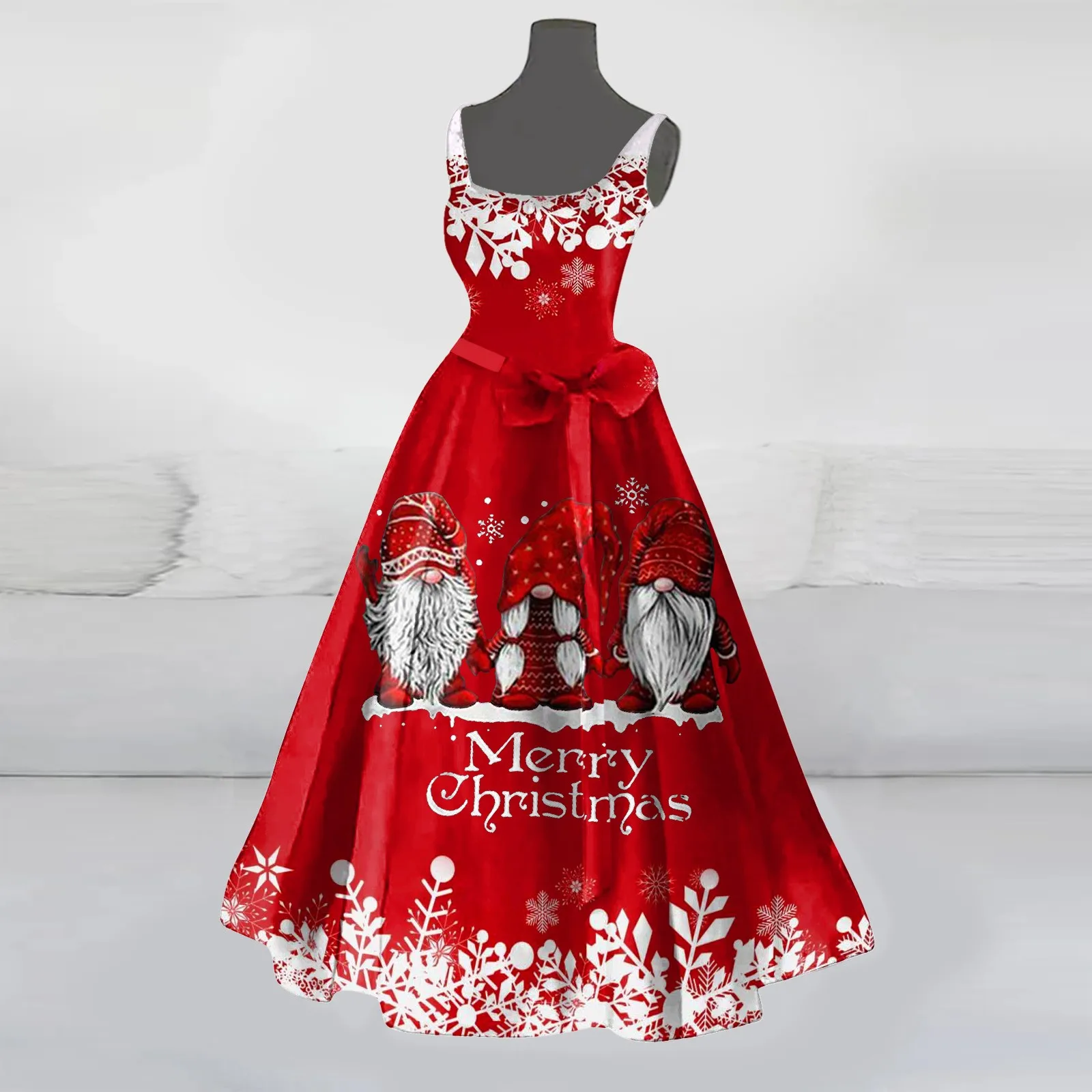 Christmas Costumes For Women Casual Sleeveless Dress Wedding Guest Dress Plus Size Sleeveless Sweater Dress Velour Dress