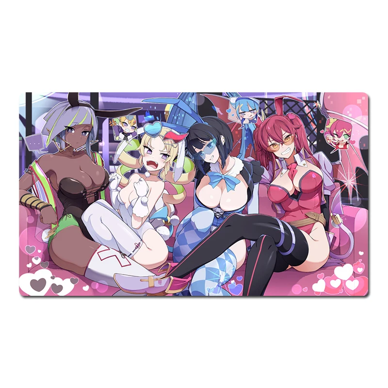 

YuGiOh Table Playmat Evil Twin Kisikil & Lilla TCG CCG Коврик для торговых карточных игр Коврик для мыши Настольный игровой коврик Бесплатная сумка 60x35 см