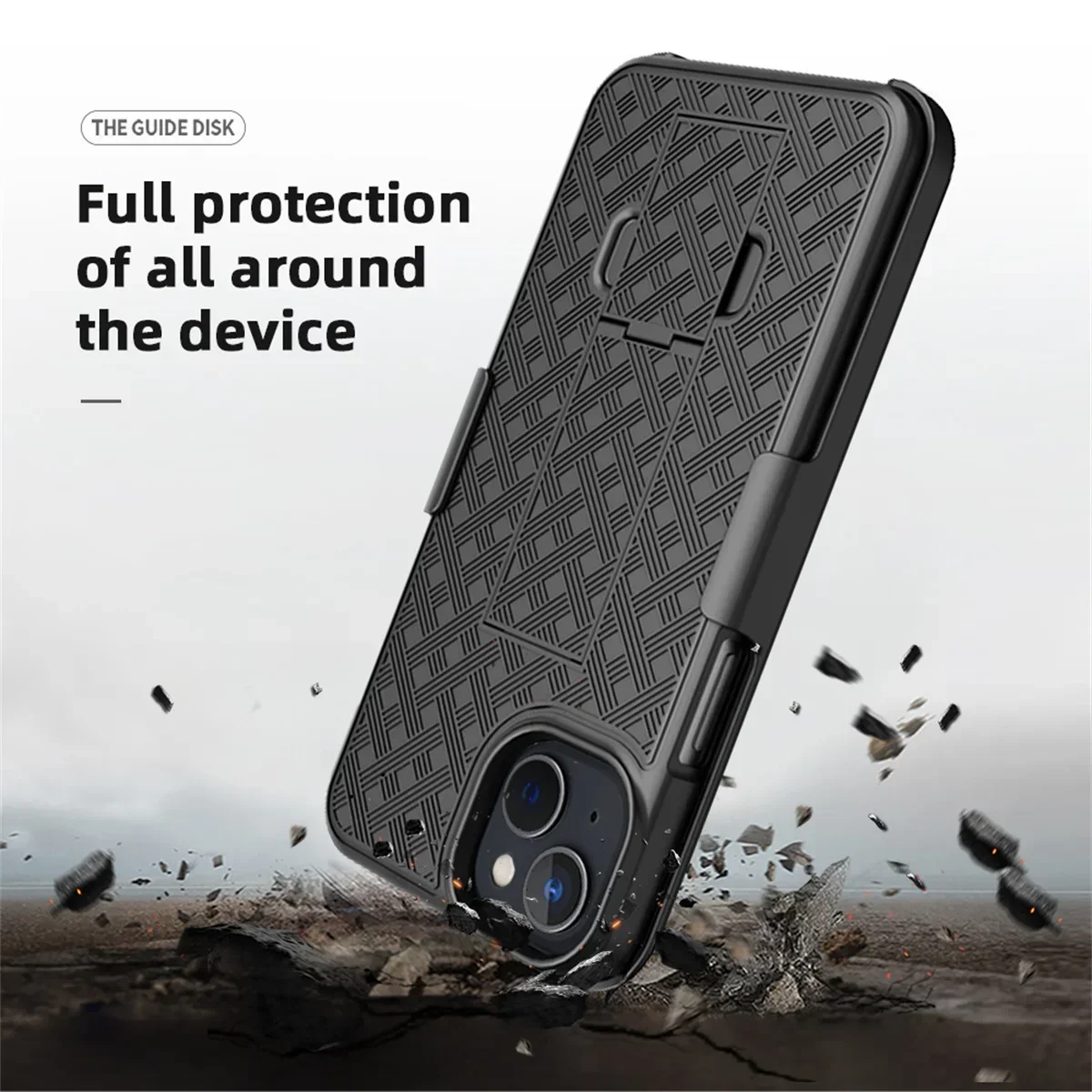 Man Waist Belt Clip Slide Sport Phone Case for IPhone 17 Air 15 Plus 12 Mini 11 13 14 16 Pro Max Case Holder Back Shell