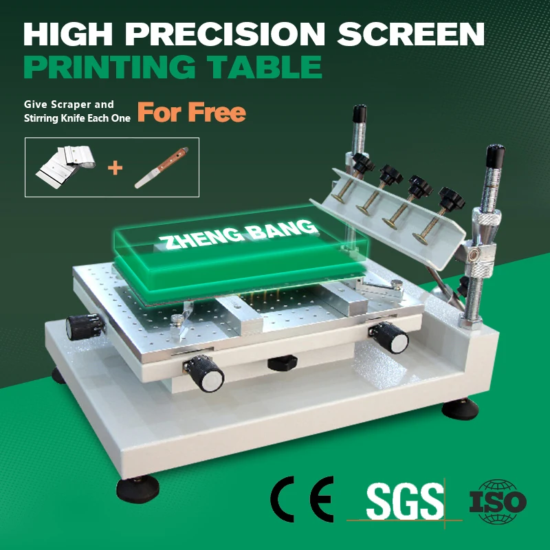 ZB3040H High Precision Solder Paste Printer 300x400mm Manual Solder Paste Stencil Printer Machine For PCB Solder Paste Print