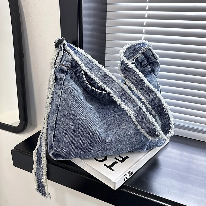 

Denim Tote Bag for Women Shoulder Bags Fashionable Versatile Crossbody Bags for Women Designer Bag Purse and Handbags Сумка 가방