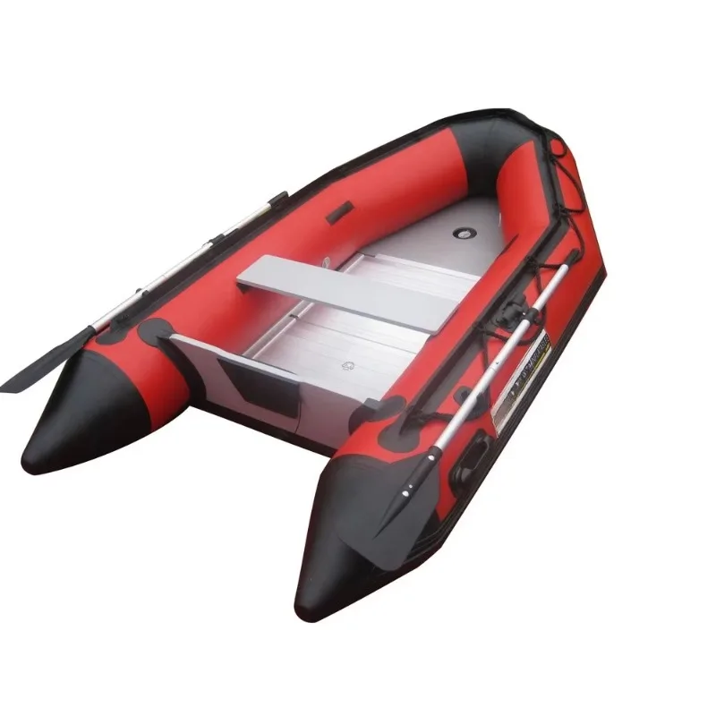 

PVC material inflatable rubber motorboat with beam starting wheels