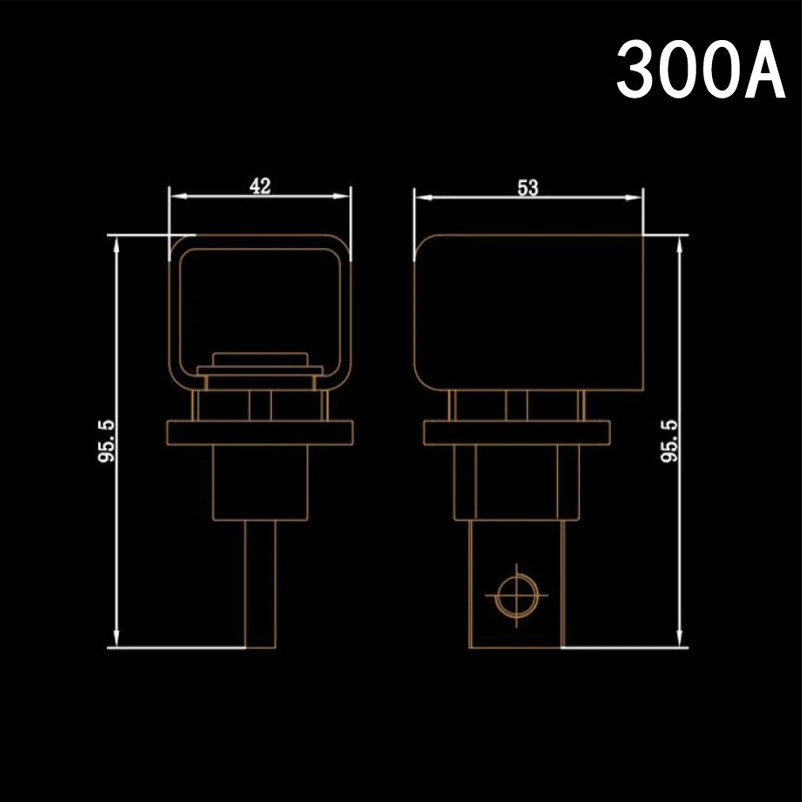 IP67 Binding Posts Binding Posts AC500V Direct Joint Material Copper Permanent Use Red+black Terminal Blocks 200-250 For Battery