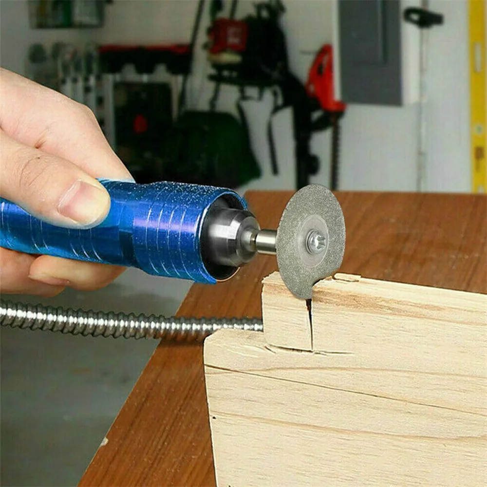 10 قطعة عجلة قطع الماس شفرات النشر مع 2 اتصال 20 مللي متر قطع أقراص للأداة الدوارة #4