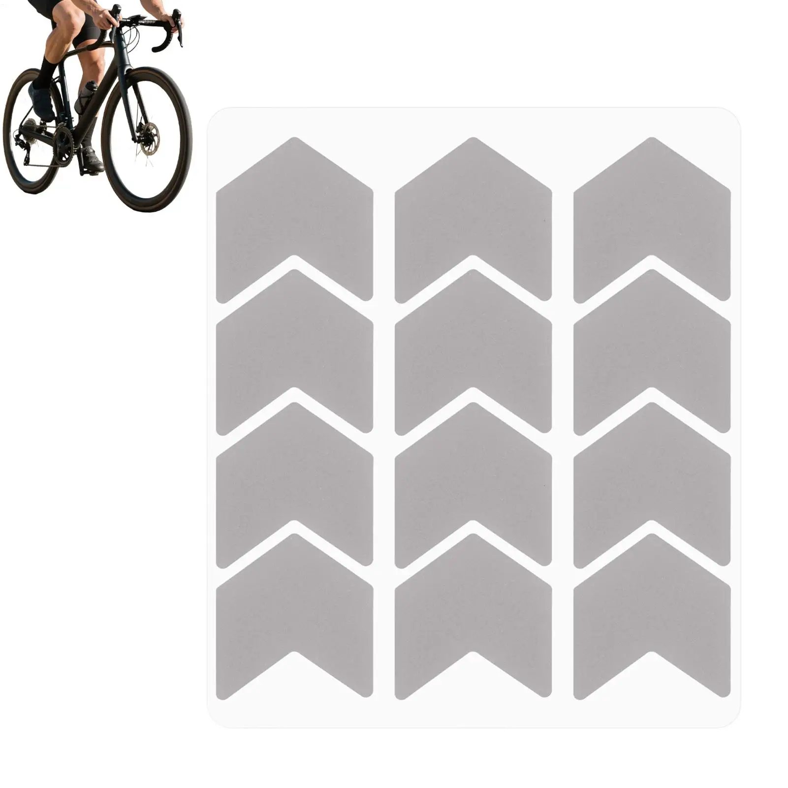 Bike Spoke Reflective Stickers Bicycle Spoke Reflector Tapes Wheel Rim Safety Decal For Night Bike Frame Visibility Accessory