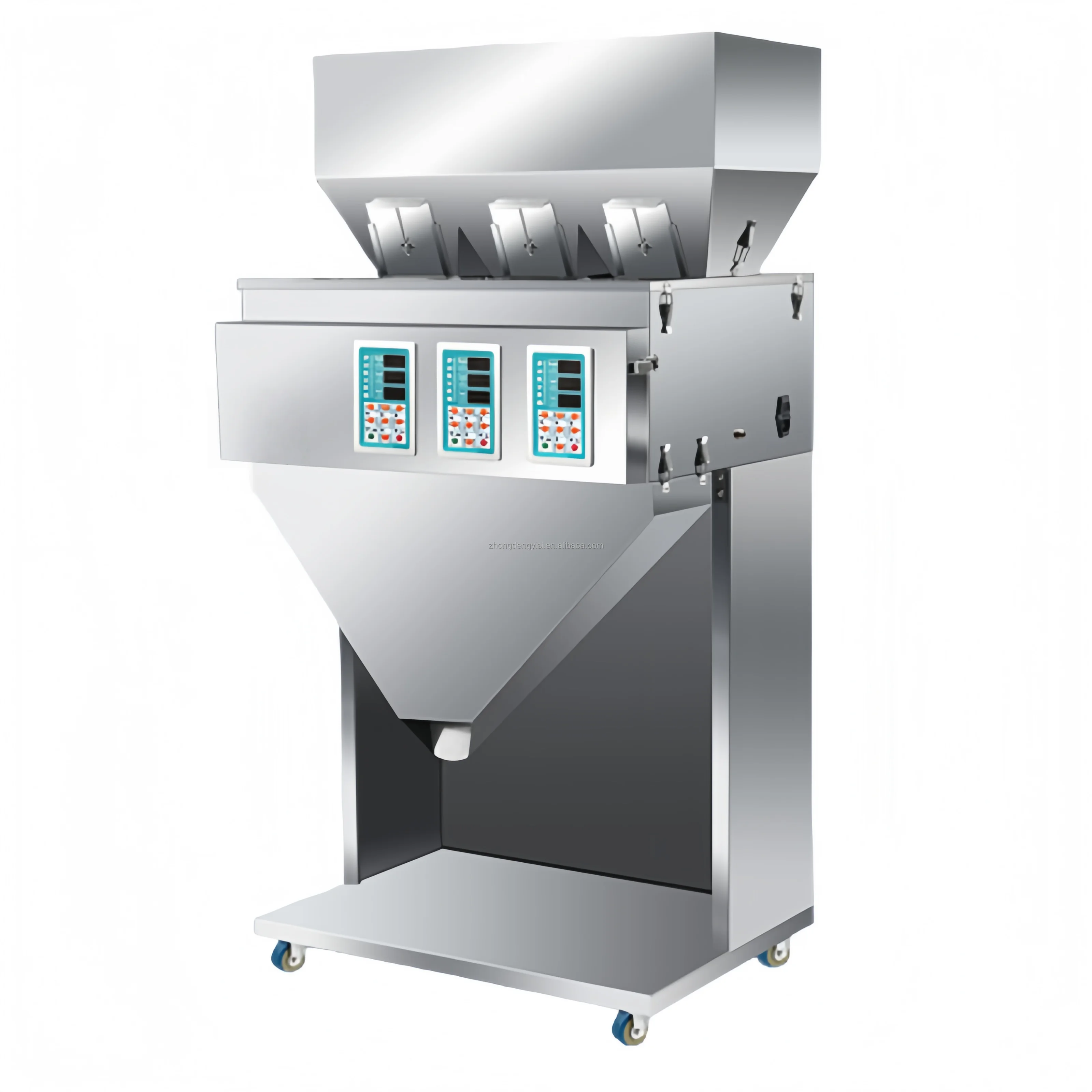 Multi Head Food Granule Filler Foot Pedal 110V 220V Auto Quantitative Spices Seeds Herbs Beans Weighing Filling Sachet Bag