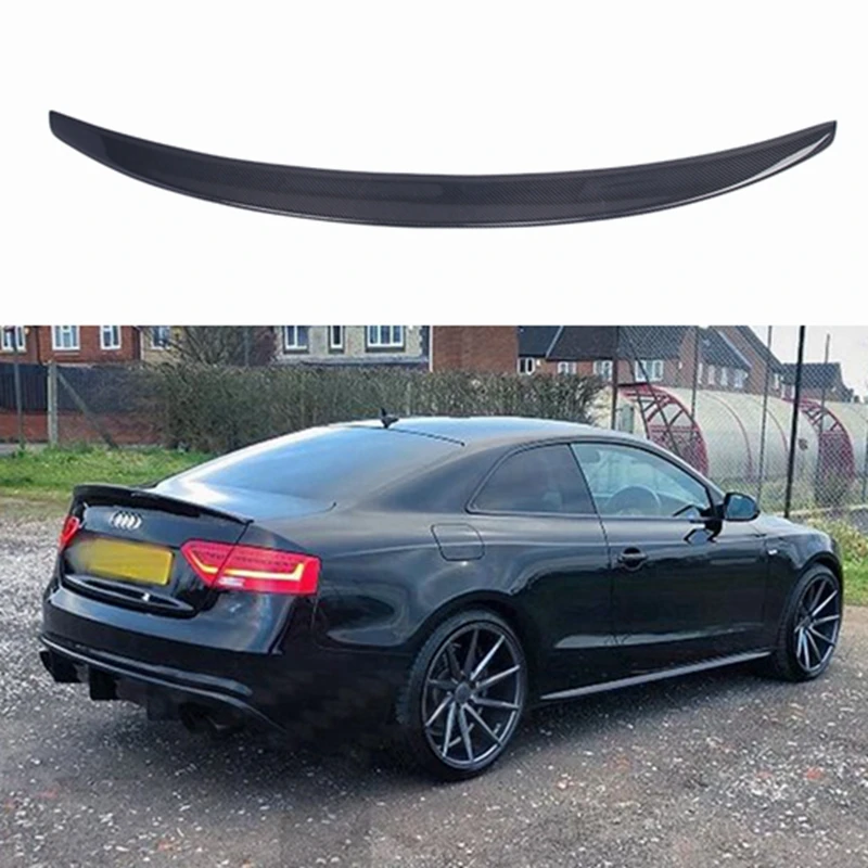 FOR Audi A5  4-door and 2 -door coupe 2009 - 2016 S Style carbon fiber rear spoiler Trunk wing  (Not for S5 RS5) 