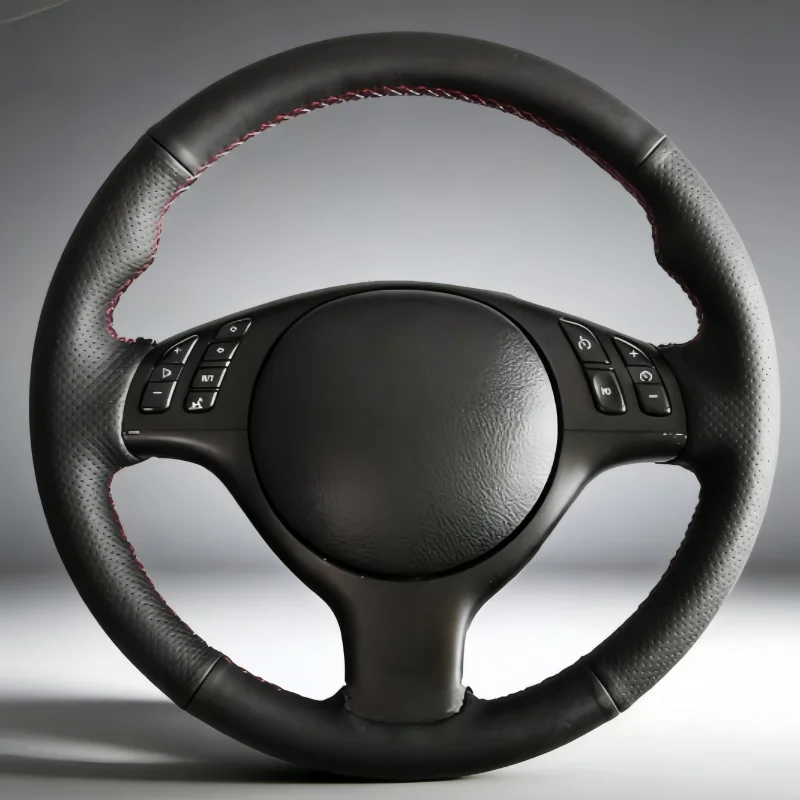 

Hand-Sewn Microfiber Leather Car Steering Wheel E39 330i 540i 525i 530i 330Ci M3 2001-2014 Steering Wheel Cover For BMW E46