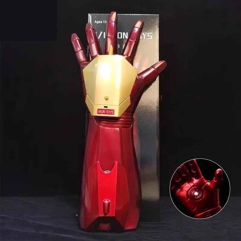 

Iron Man Glove Arm Model Infrared Emission Glove Role-playing Costume Superhero 1:1 Scale Iron Man LED Light Toys Party Gifts
