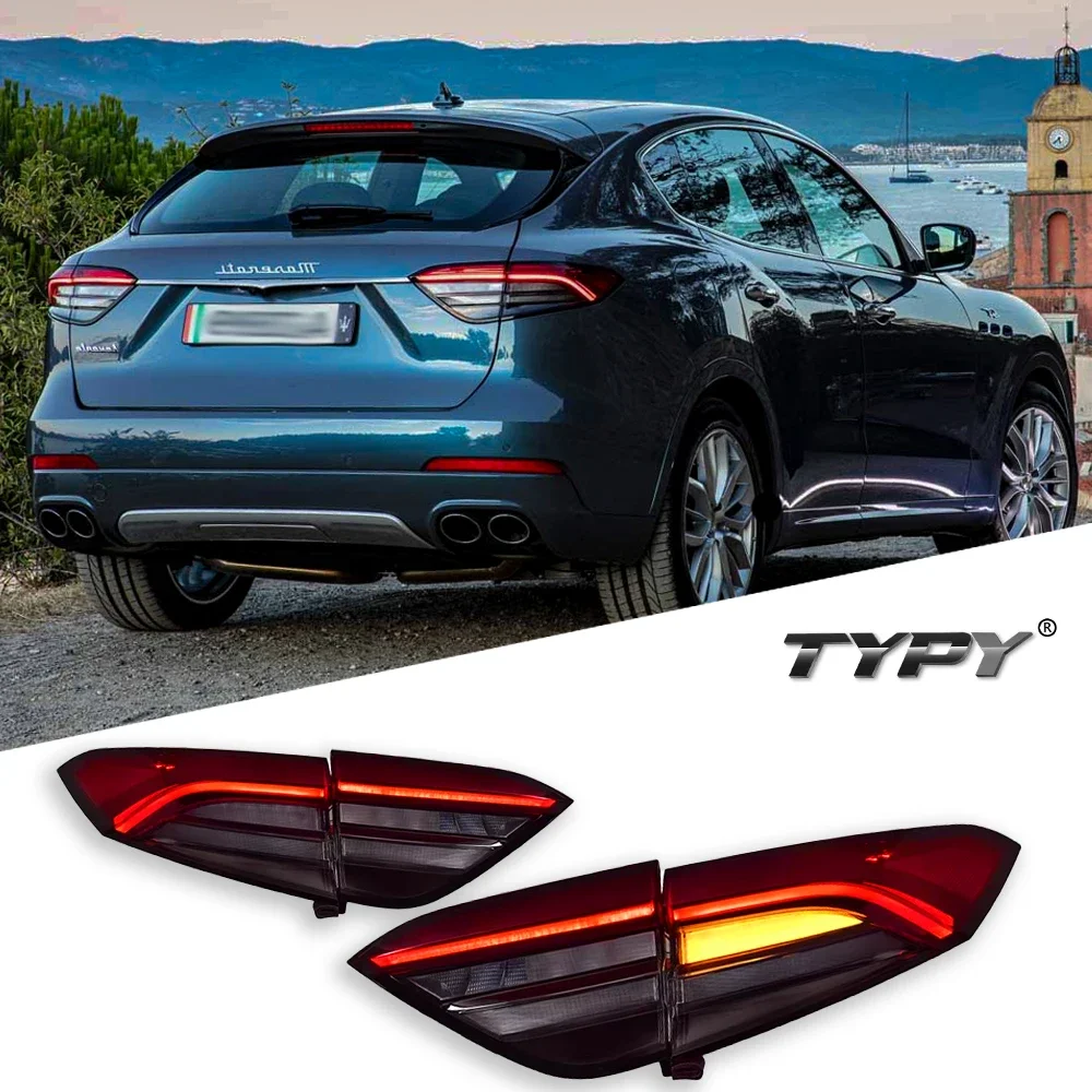 TYPY Auto Per Maserati Levante Fanale Posteriore 2016-2020 Aggiornamento Modificato al Nuovo DRL Dinamico Segnale di Girata Fanale Posteriore A LED Accessori Auto