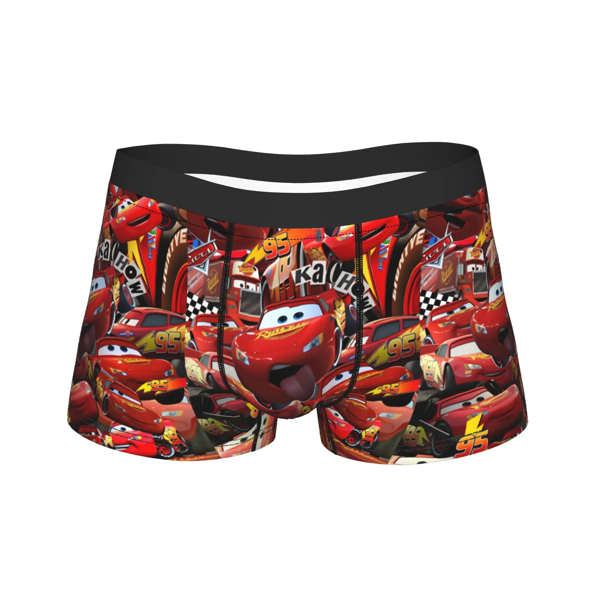 

Lightning McQueen KA-CHOW Rust-eze Collage Boxer Brief Underwear Hot Sale Men's Classic Trunk Custom DIY Plus Size Underpants
