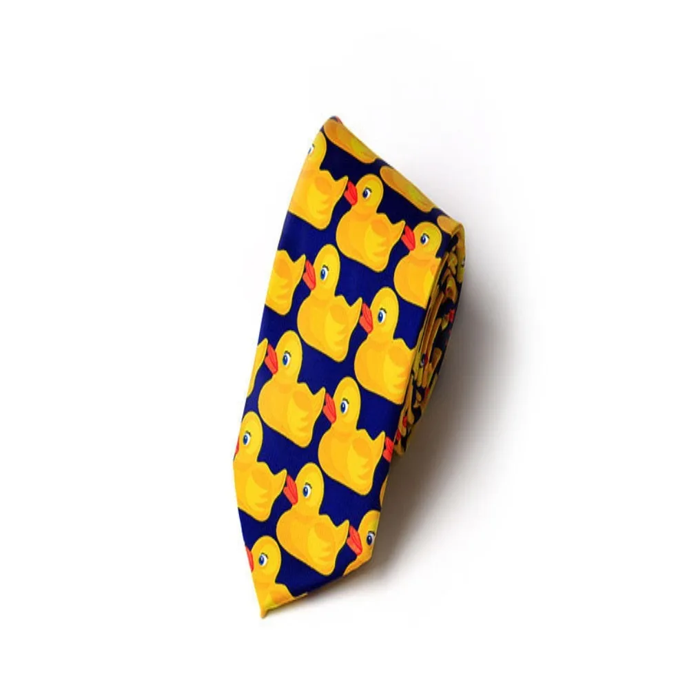 Brand New Hot Fashion Brand New Barney's How I Met Your Mother Ducky Tie Yellow Rubber Duck Necktie Ties Barney Ducky