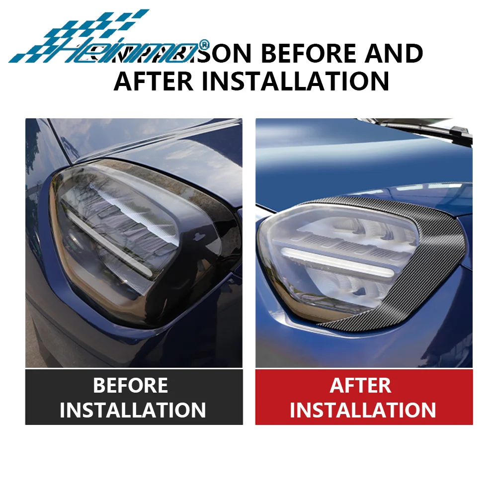 Compatible With MINI J05 Aceman 2Pcs Car Headlight Eyebrows Frame Cover Sticker Decoration Accessories 2024 2025