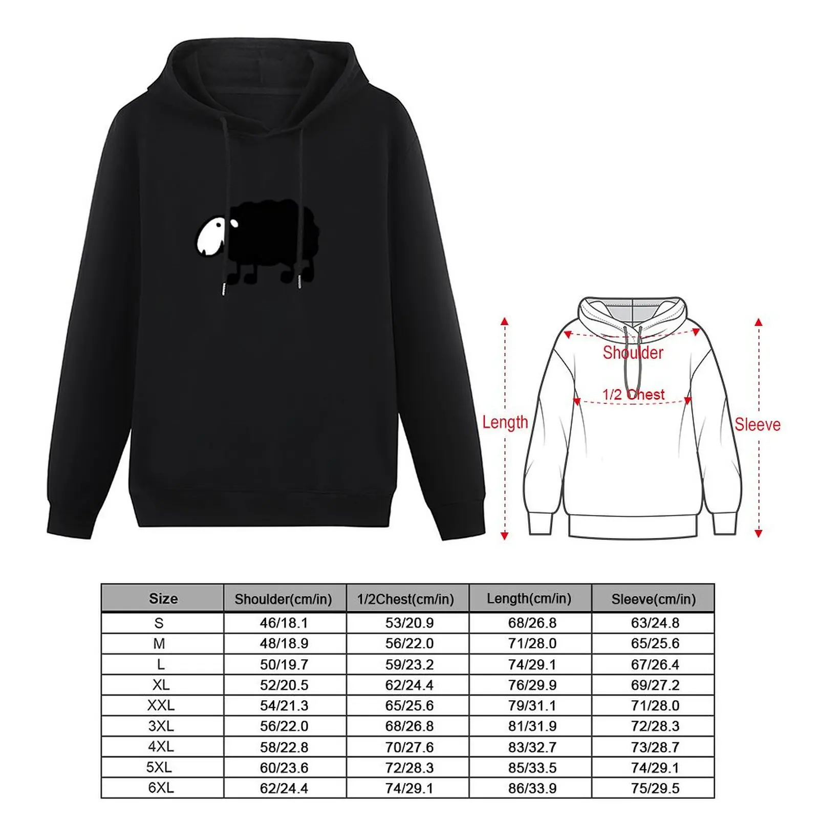 Ardi beltza Pullover Hoodie korean clothes mens clothes hoodies for men