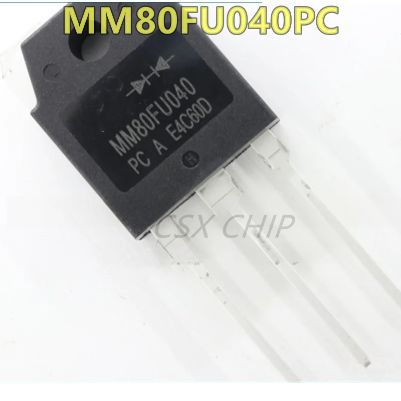 10PCS/Lot Original New Imported MM80FU040PC = SL80F40 SL80F040 80F40 MM80FU040 MM80F040 TO-3P Fast Recovery Diode 80A 400V