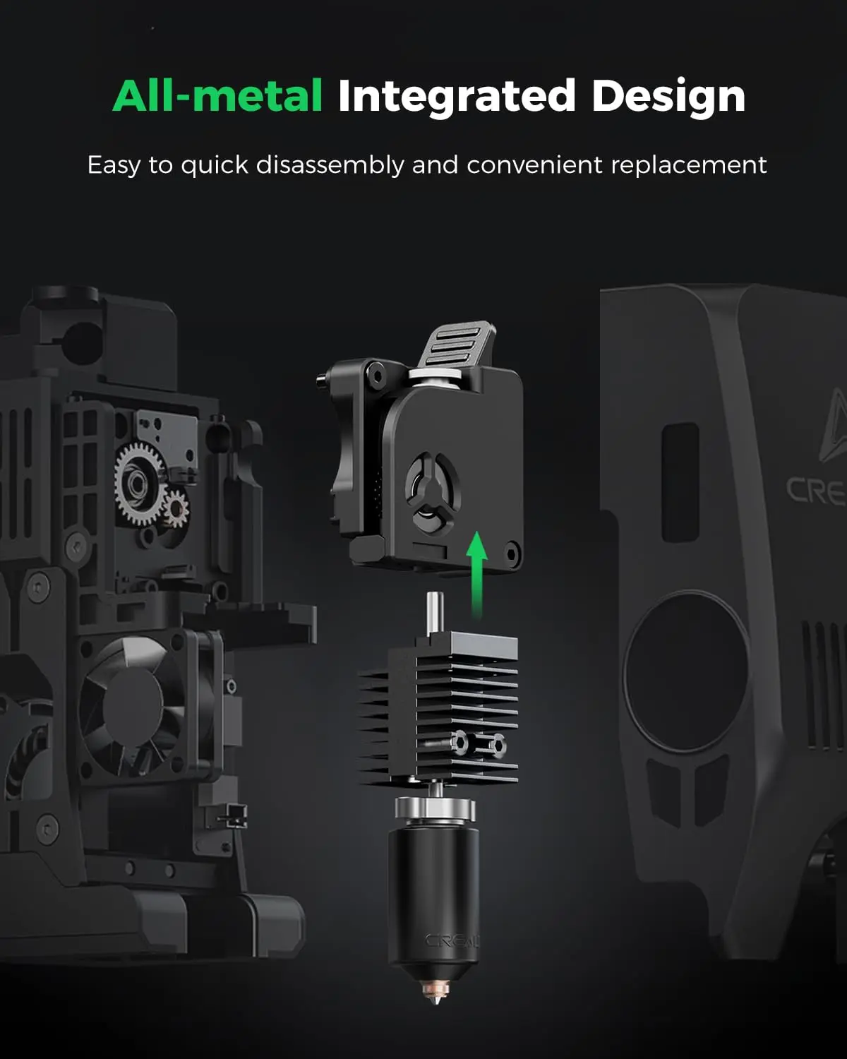 Creality Offizielles K2/K2 Pro/K2 Plus Hotend-Kit, Upgrade-Set für Keramik-Heizblock, Vollmetall-Integriertes Hotend-Teil für 3D-Drucker – Detail 3