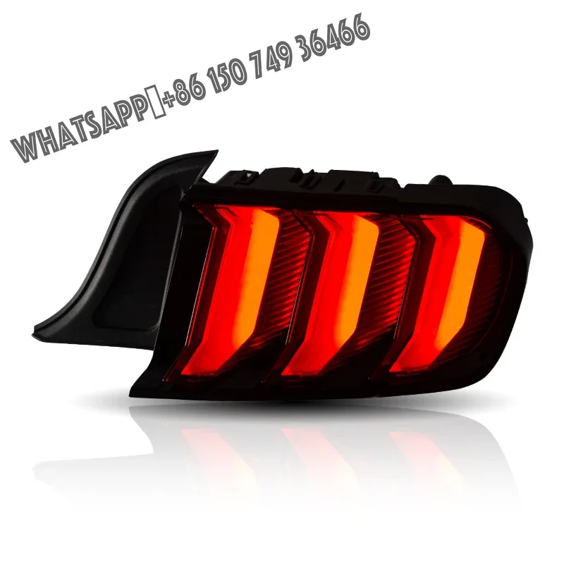 

VLAND Factory LED Tail Lamp Taillights Sequential Turn Signal Rear Lights 2015 2016 2017-UP STI VA Tail Light for Ford Mustang