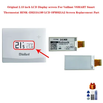 Original 2.13 inch LCD display screen for Vaillant VSMART smart thermostat HINK-E0213A189 LCD OPM021A2 display spare part