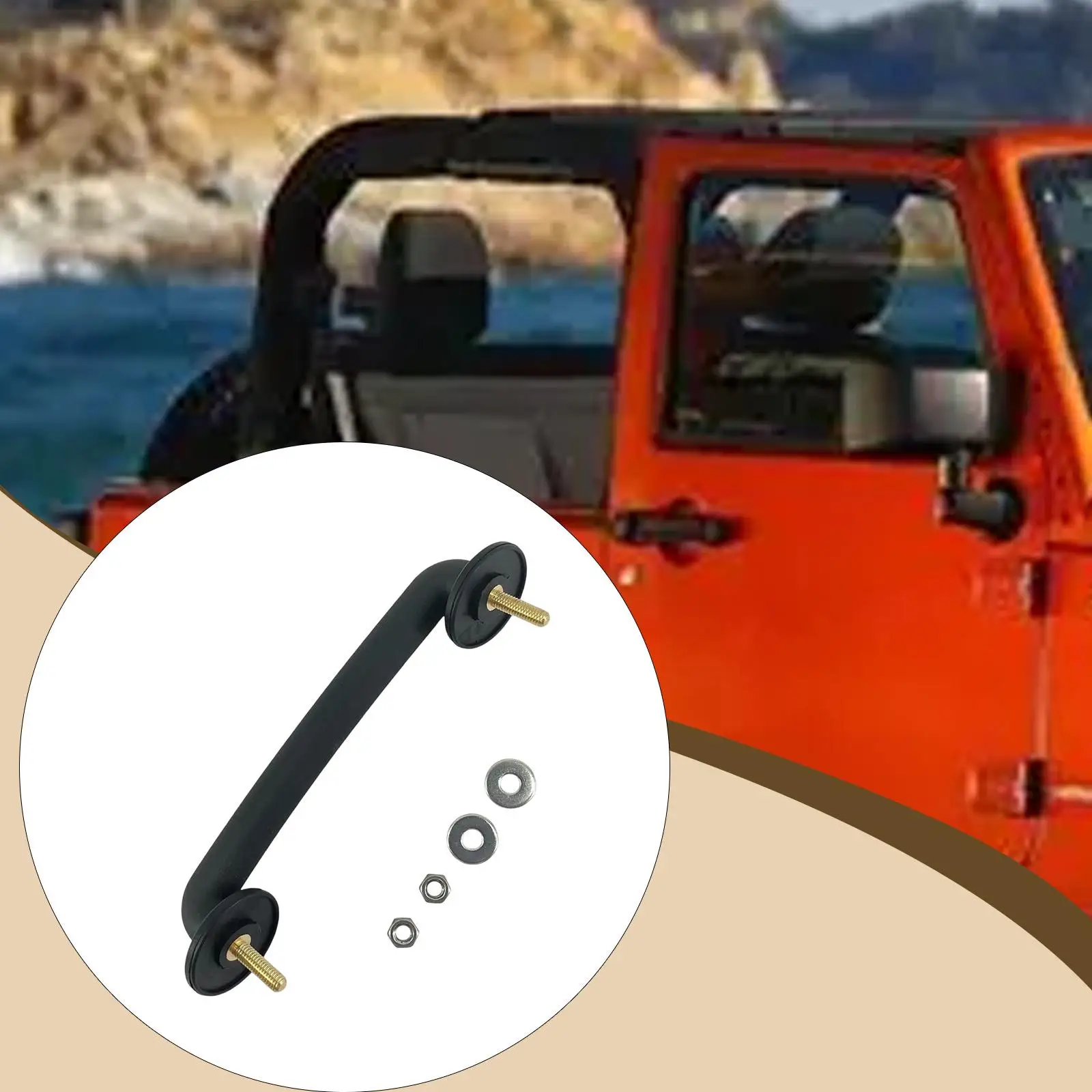 

Automotive Front Windshield Hold Bracket ABS Metal Easy Installation for Jeep Wrangler JK Accessories Car Parts