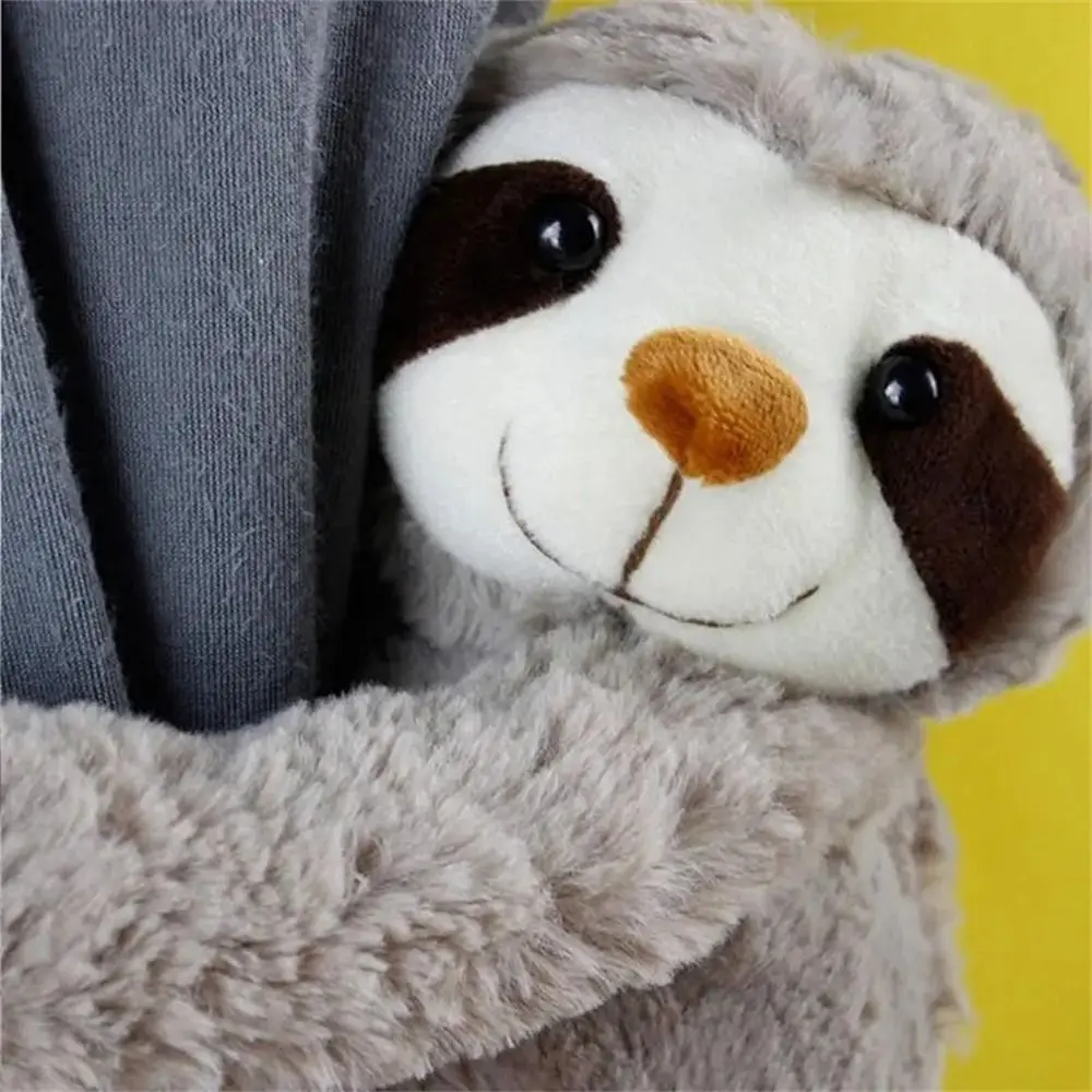 Stuffed Animal Sloth Plush Toy Three Toed Animal Hanging Stuffed Sloth Doll Curtain Tieback Comfort Doll Birthday Gift