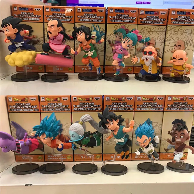 Dragon Ball WCF 30 aniversario, artículos de vuelo para correr, 6 Champa Baduosi Wukong Kelin Box Egg Hand Office