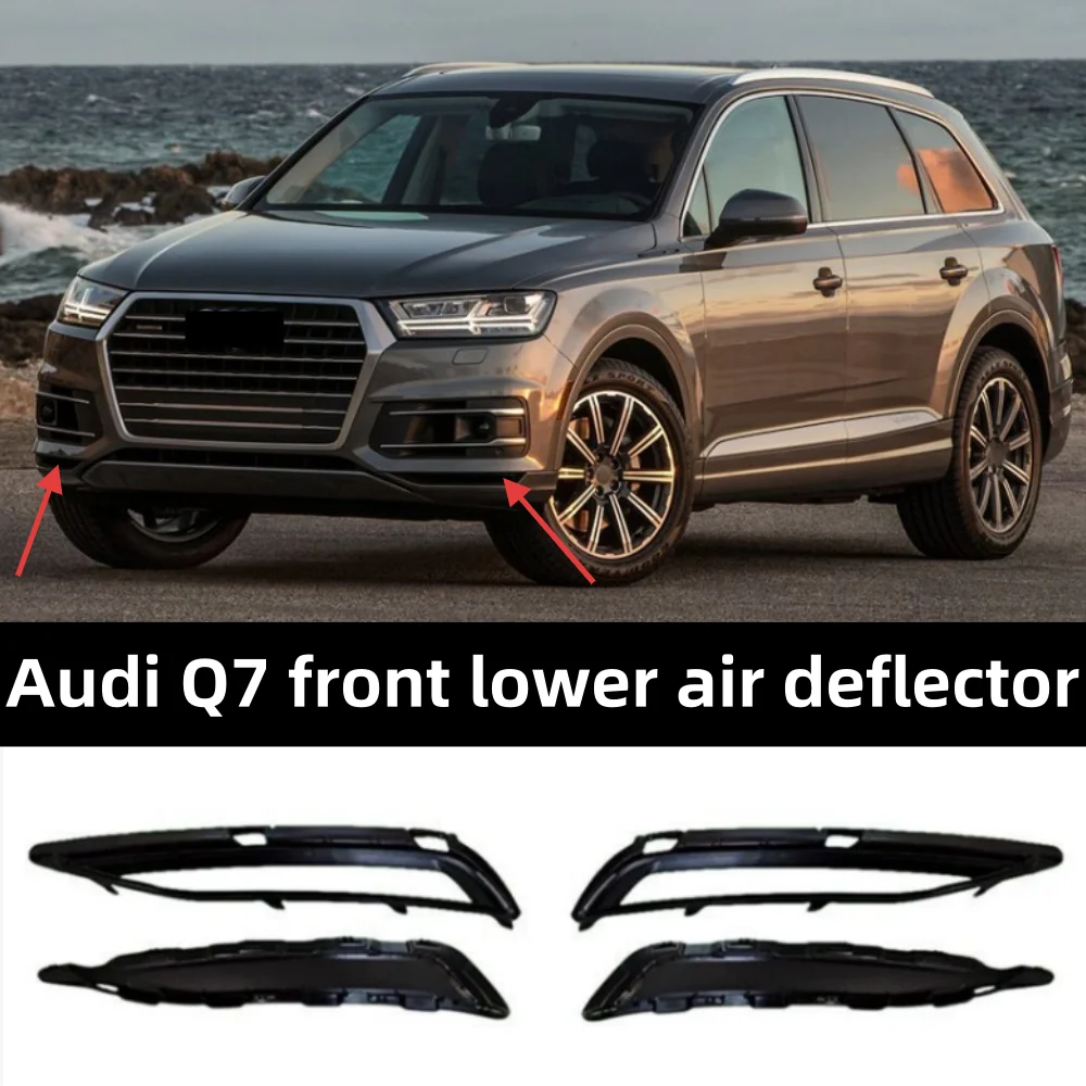 For Audi Q7 Sport 2016-2019 Car Front Bumper Lower Air Guide Decorative Panel OE: 4M08071575A 4M0807158A