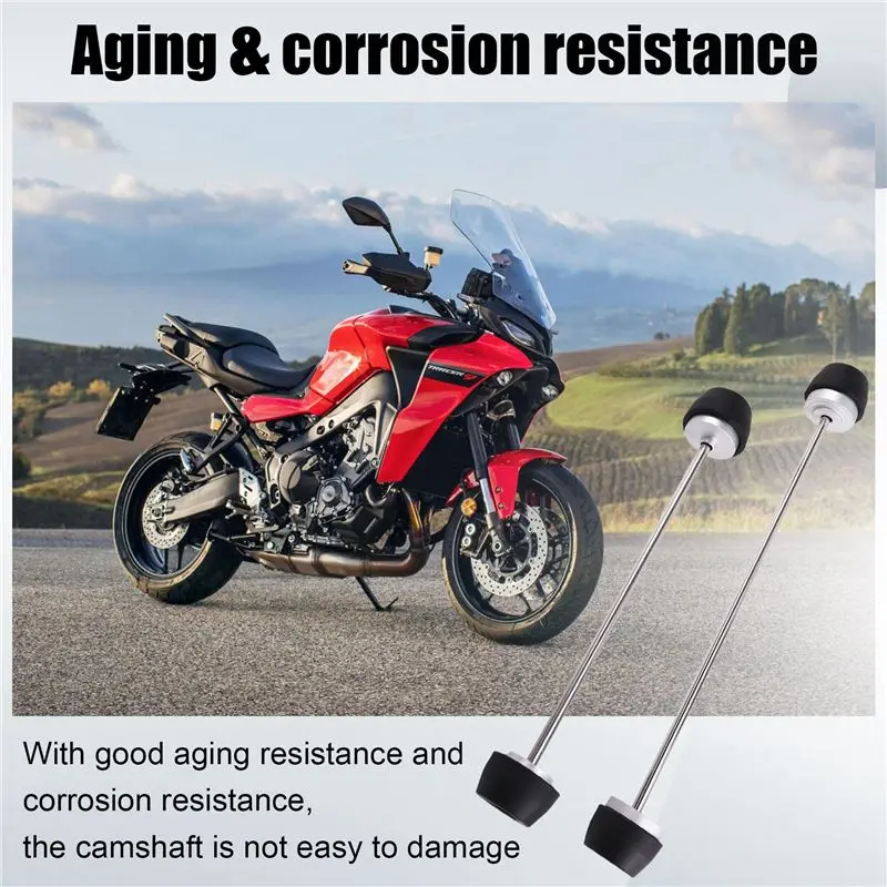 AU16-Motorcycle Wheel Spindle Wheel Spindle For MT-09 For MT-09 MT09 Tracer 9 Motorcycle Parts Wheel Spindle