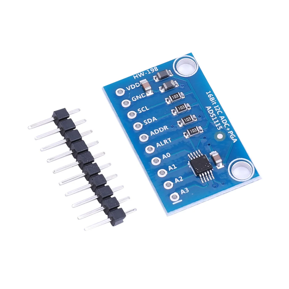 

ADS1115 ADC Analog-to-Digital Converter Module with Programmable Gain Amplifier 16 Bit I2C 2.0V To 5.5V for Arduino Raspberry Pi
