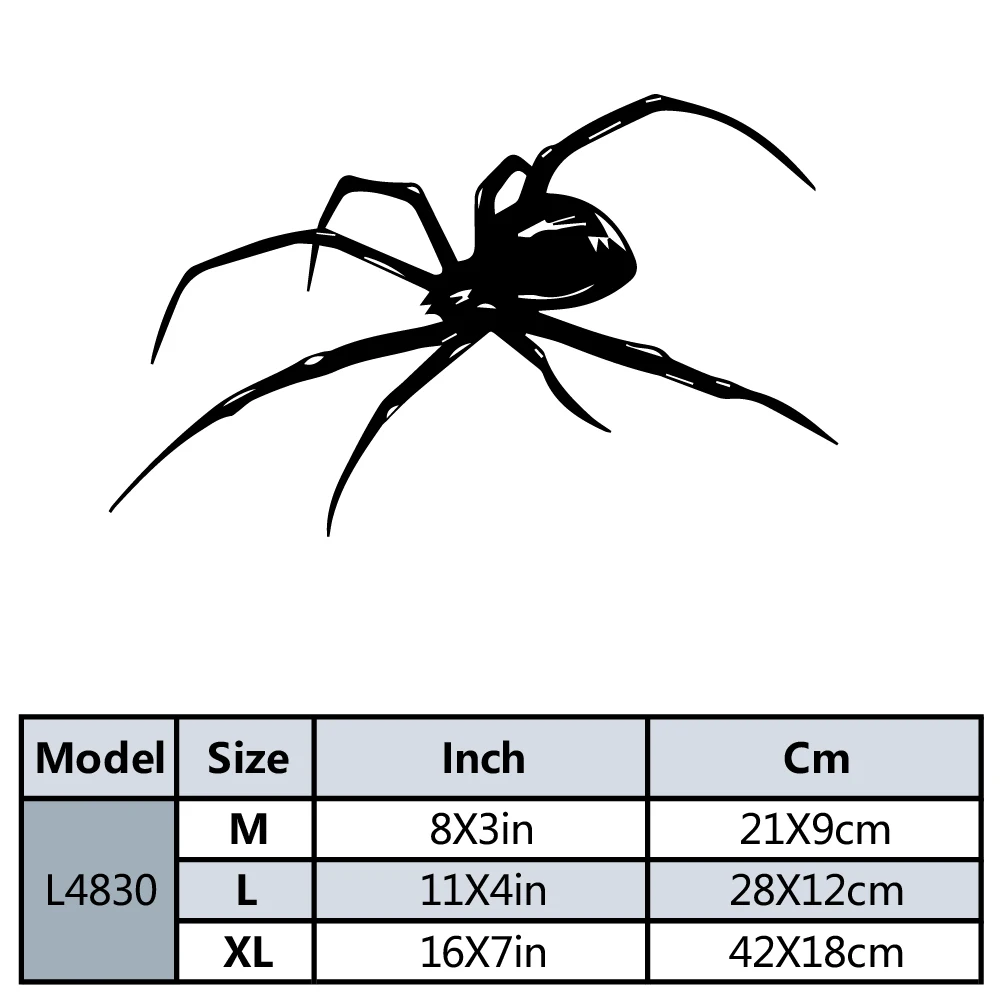 Car Body Spider Vinyl Wrap Car Styling Car Window Bumper Truck Decal Vinyl Waterproof Car Sticker Graphics
