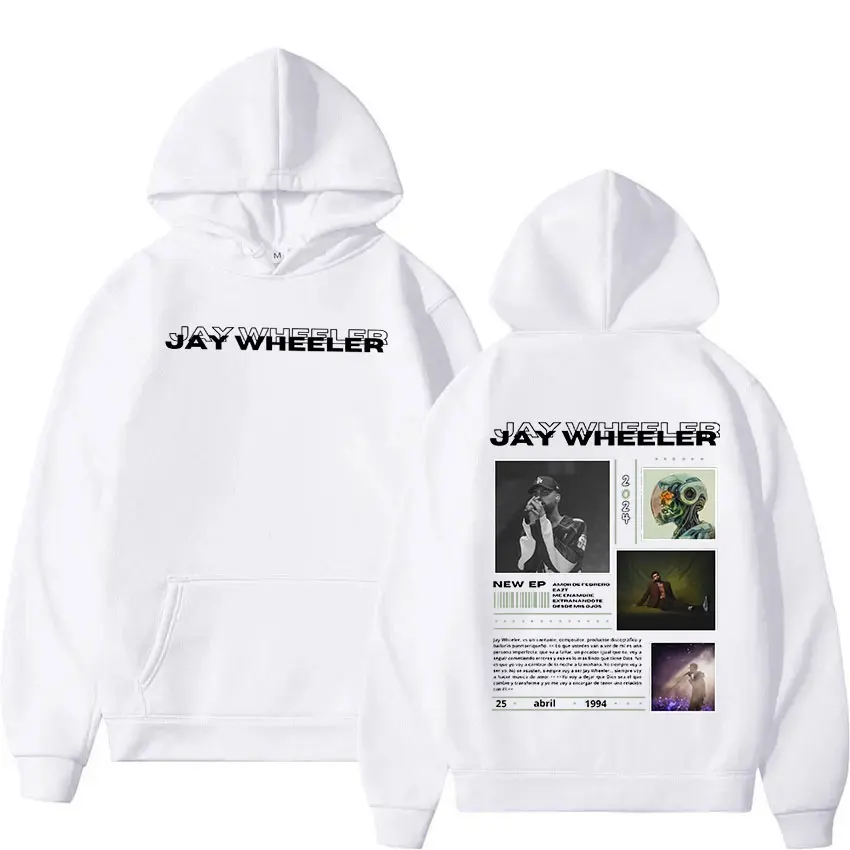 Rapper JAY WHEELER Tour 2024 New Hoodie Men's Hip Hop Fashion Pullover Sweatshirt Retro Long Sleeve Oversized Hoodies Streetwear