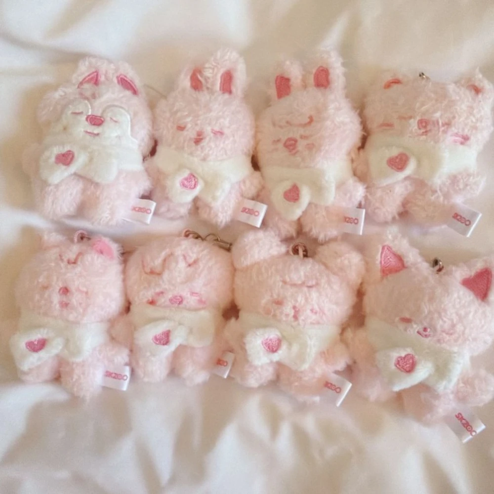 Mini Llavero de Peluche Skzoo Straykids de 5cm, Colgante de Muñeco FM, Colgante Creativo para Bolsos, Regalo Lindo para Niños y Fans