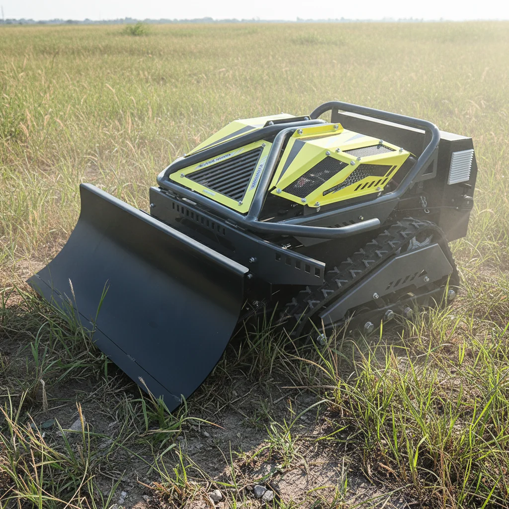 

Customize Remote Control Crawler Lawn Mower Self Propelled Slope Mower For Garden Farm