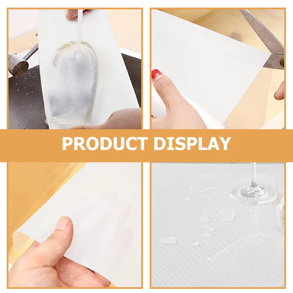 

1 Roll Kitchen Drawer Liners Non-Adhesive Waterproof Eva Shelf Liner For Cabinets Cupboard Bathroom Office Storage Organizer Mat
