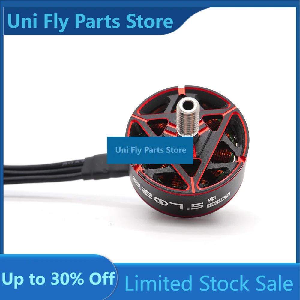 UniFlyYSIDO 1 4Pcs 2207.5 1960KV 6S Brushless Motor 5mm Shaft For 5 FPV Freestyle Cinewhoop Traversing Drone Parts