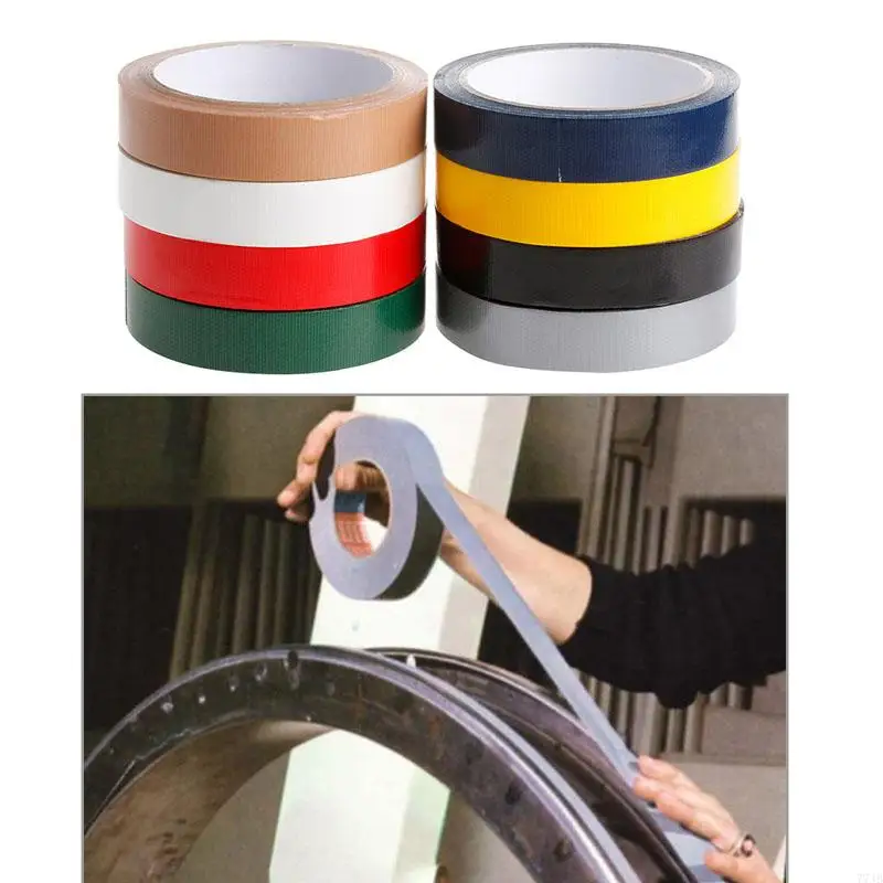 77JB Saluran baru Gaffa Gaffer Waterproof Perekat Perbaikan Bookbinding Cloth Tape