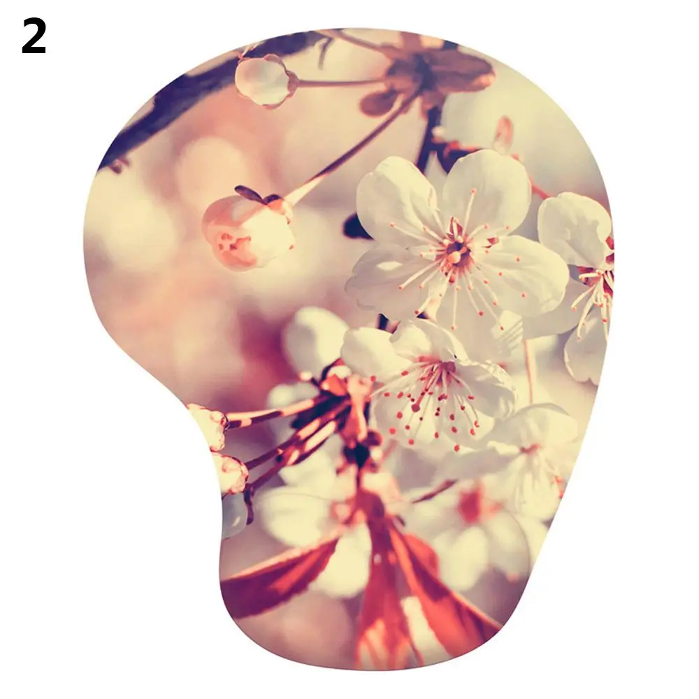 

Коврик для мыши для ноутбука с силиконовой подставкой для запястья, эргономичный, нескользящий, с поддержкой для рук