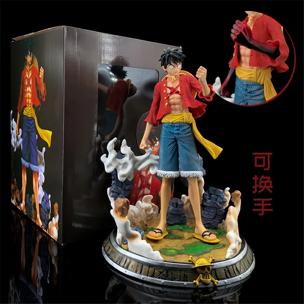 

34 см аниме One Piece GK Monkey D Luffy ПВХ экшн-Фигурка Статуя Коллекционная мечта Луффи модель фигурка кукла детские игрушки подарки