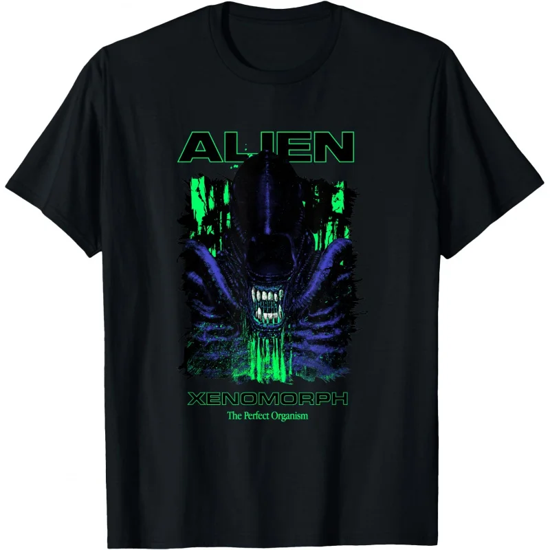 Game Over Sci-Fic Alien Gift T-Shirt Weyland Horror movie Xenomorp 100% cotton Short Sleeve Graphic clothes All size tops S-6XL
