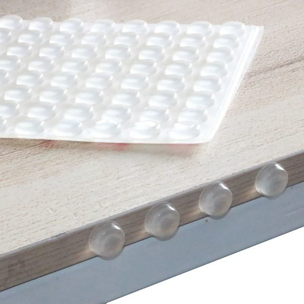 300Pcs Self Adhesive Door Stopper Rubber Damper Buffer Cabinet Bumpers Silicone Furniture Pads Cushion Protective Pads image 4