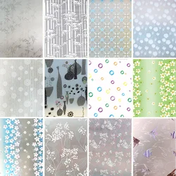 Window Privacy Film Glass WindowFilm Removable Vinyl Door Window CoveringsUV Blocking Sticker for Home Deco