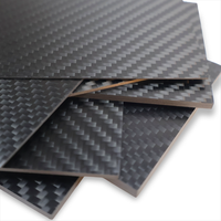 High Strength125mm X 75mm Real Carbon Fiber Plate Panel Sheet 0.5/1/1.5/2/3/4/5mm thickness Composite Hardness Materia for drone