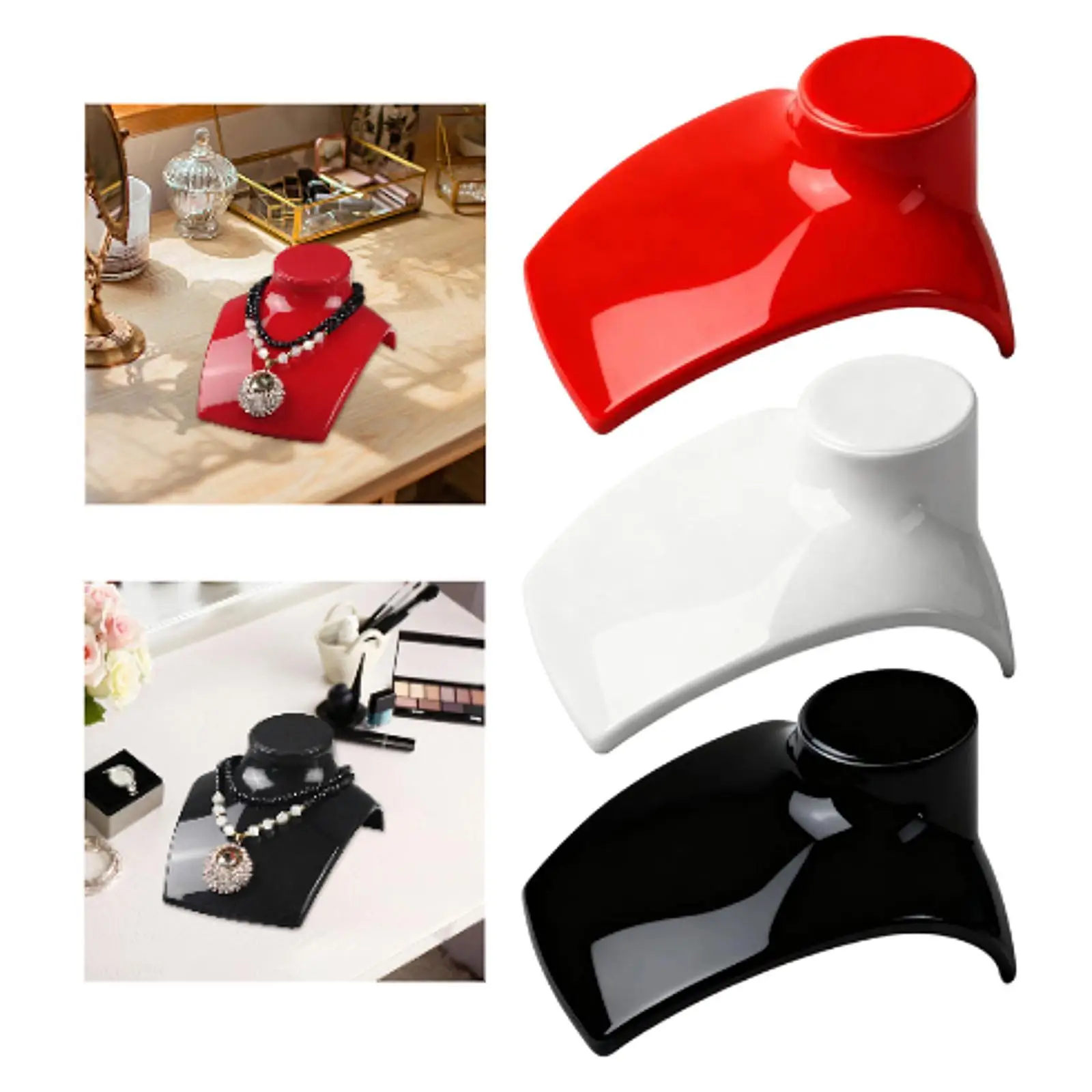 

Necklace Display Bust Home Desktop Reusable Shop Organizer Earrings Holder Jewelry Mannequin Stand for Window Showroom Collector