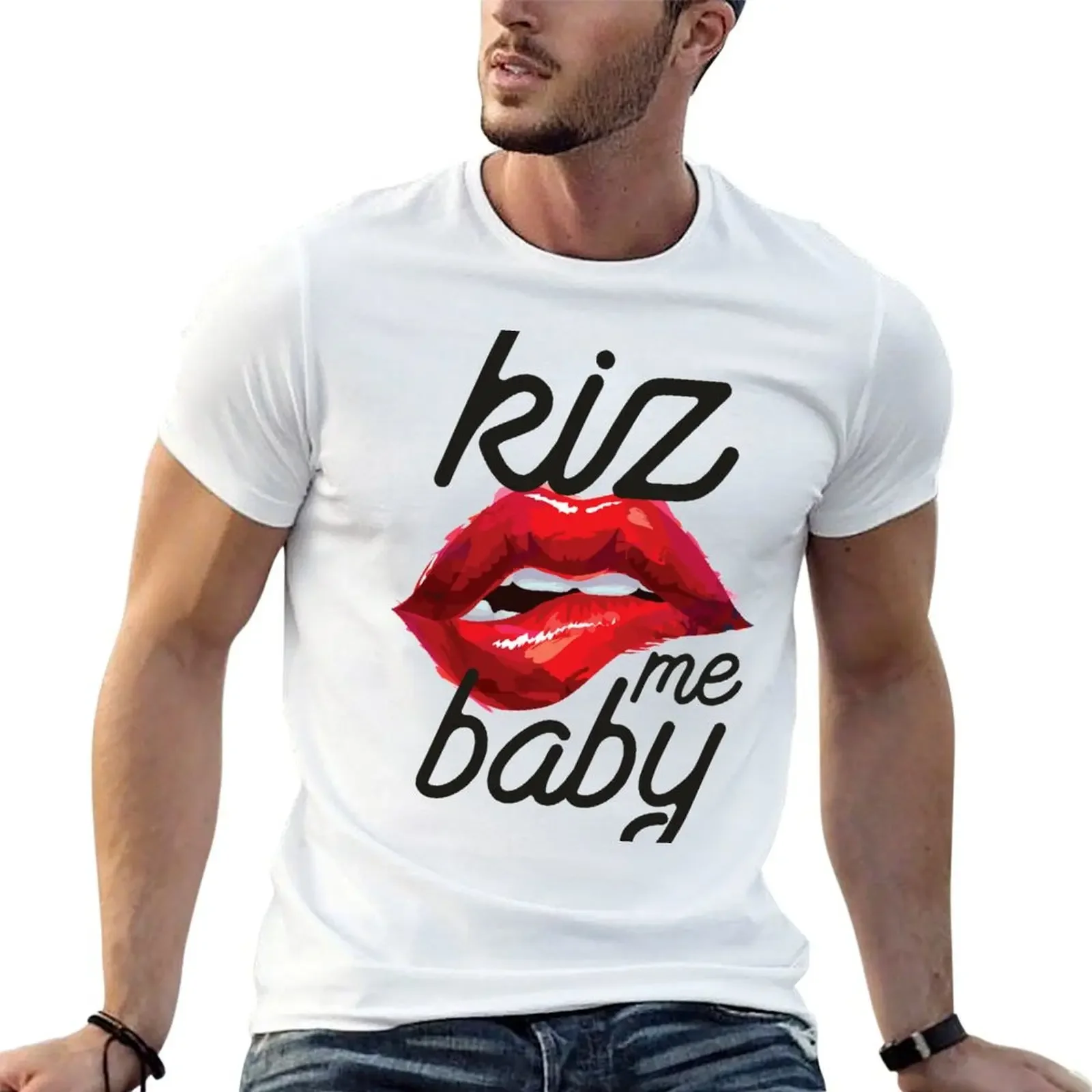 

kiz me baaby T-Shirt vintage t shirts heavyweights t shirts men