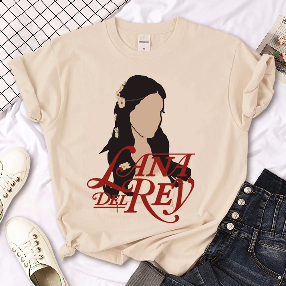 Lana Del Rey top women manga t shirt female funny graphic comic clothing