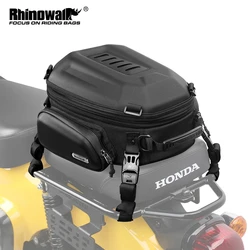Rhinowalk Motorcycle Tail Back Seat Bag Waterproof 12-18L Motocross Saddlebag Luggage Cycling Hard Shell Backpack With Raincover