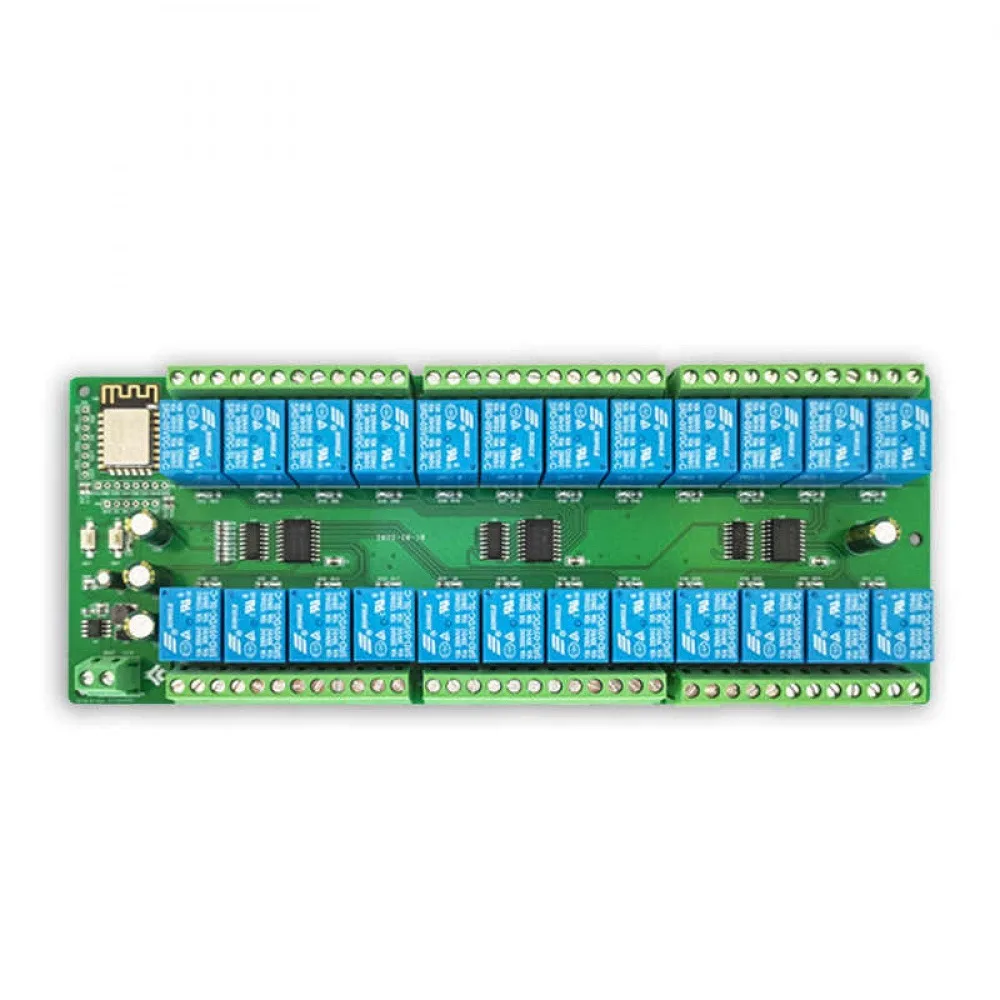 

DC5V/12V/24V Power Supply Relay Board ESP8266 WIFI 24 Channel Relay Module ESP-12F Development Board Smart Home Relay
