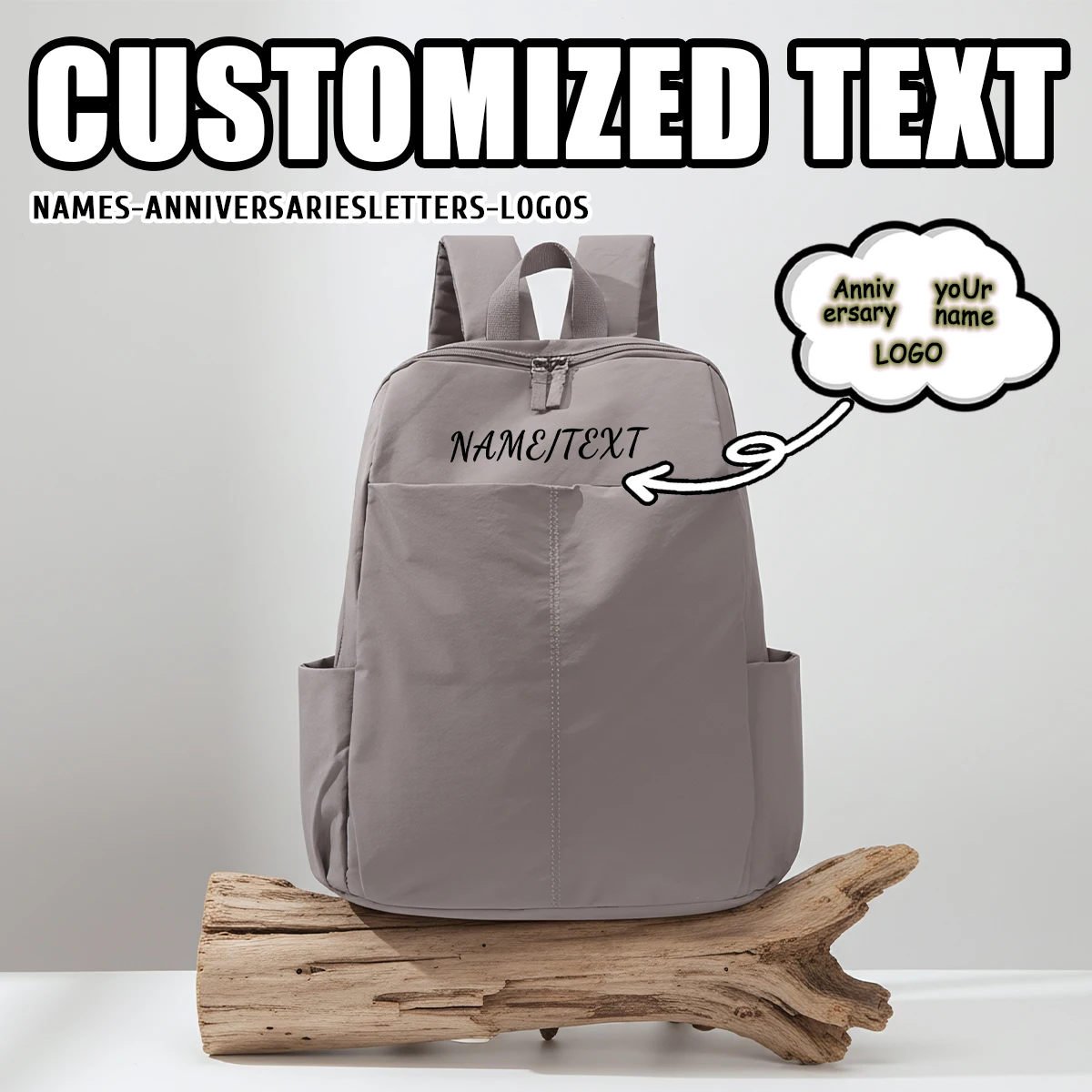 

Logo High-End Custom Large Backpack BusinessTravel Large Capacity Lightweight Backpack Multifunctional Commuter Computer Bag DIY