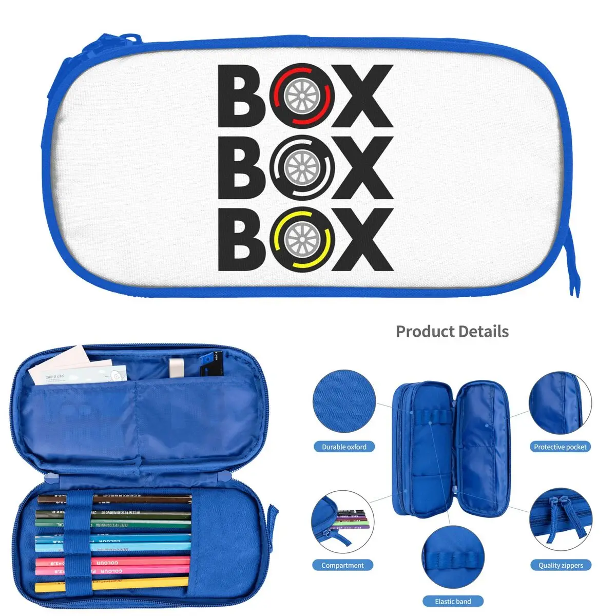 

«Коробка-коробка» F1, дизайн сочетания шин, пеналы для школьников, школьная коробка для ручек, сумка-карандаш, большая вместительная сумка для хранения карандашей